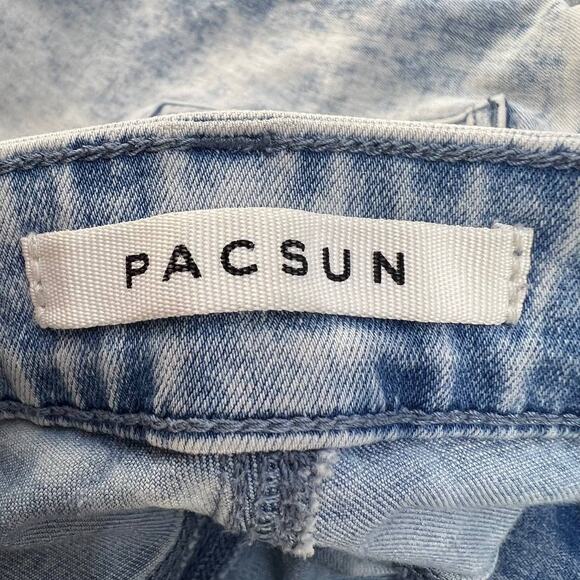 Pacsun Stacked Skinny Jeans Distressed Acid Wash Women's Size 30x32 - Picture 13 of 15